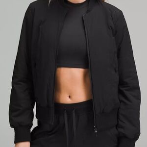 Lululemon Non-Stop Bomber Jacket, Black, Size 8, NWT